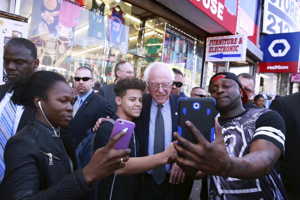 Selfies on East Fordham Road in the Bronx