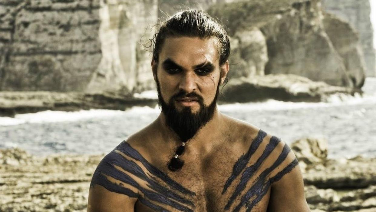  Jason Momoa as Khal Drogo in Game of Thrones. 