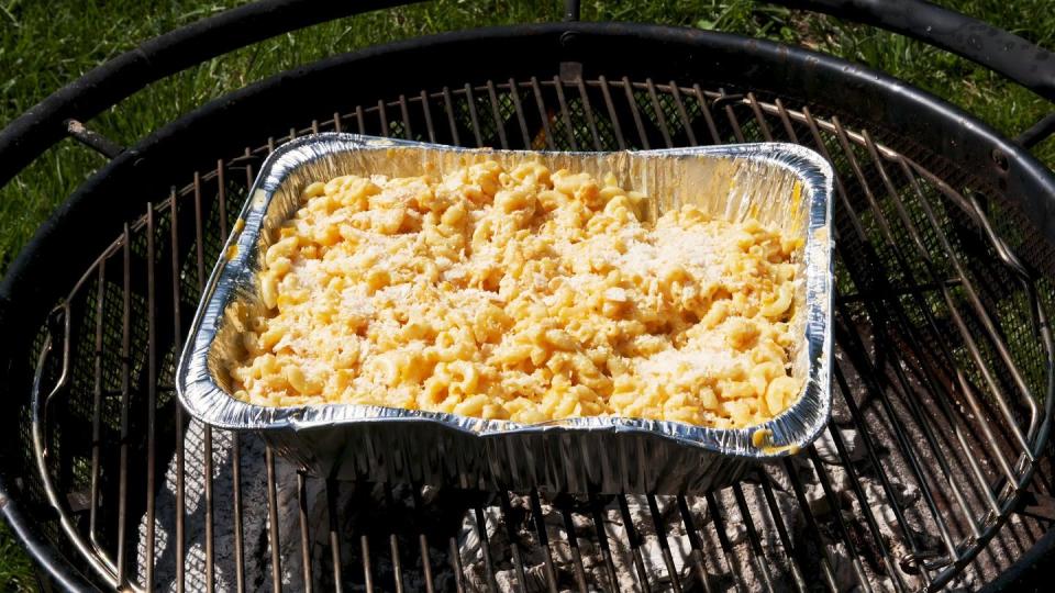 campfire mac and cheese