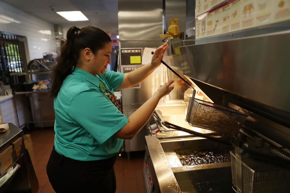 If fries don't get salted fresh out of the frier, you may as well not salt them at all. Photo: Getty