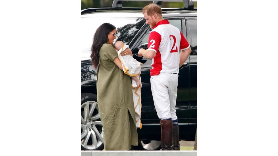 Little Archie joined his parents at the polo in 2019