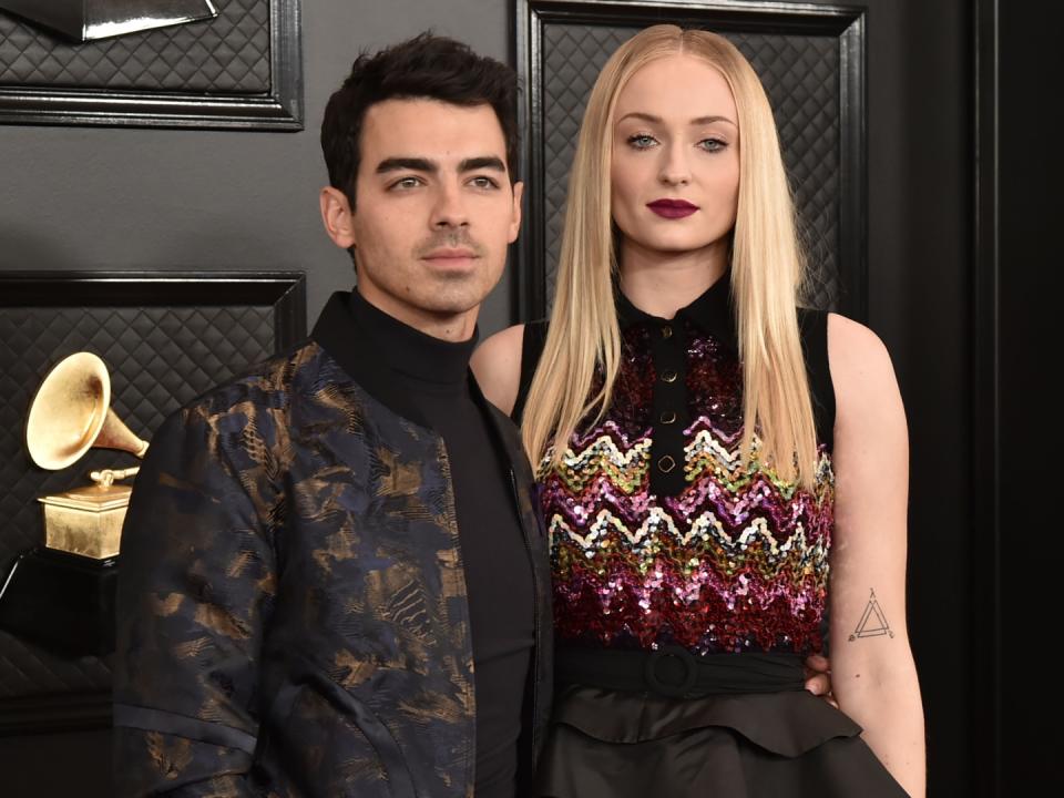LOS ANGELES, CA - JANUARY 26: Joe Jonas and Sophie Turner attend the 62nd Annual Grammy Awards at Staples Center on January 26, 2020 in Los Angeles, CA. 