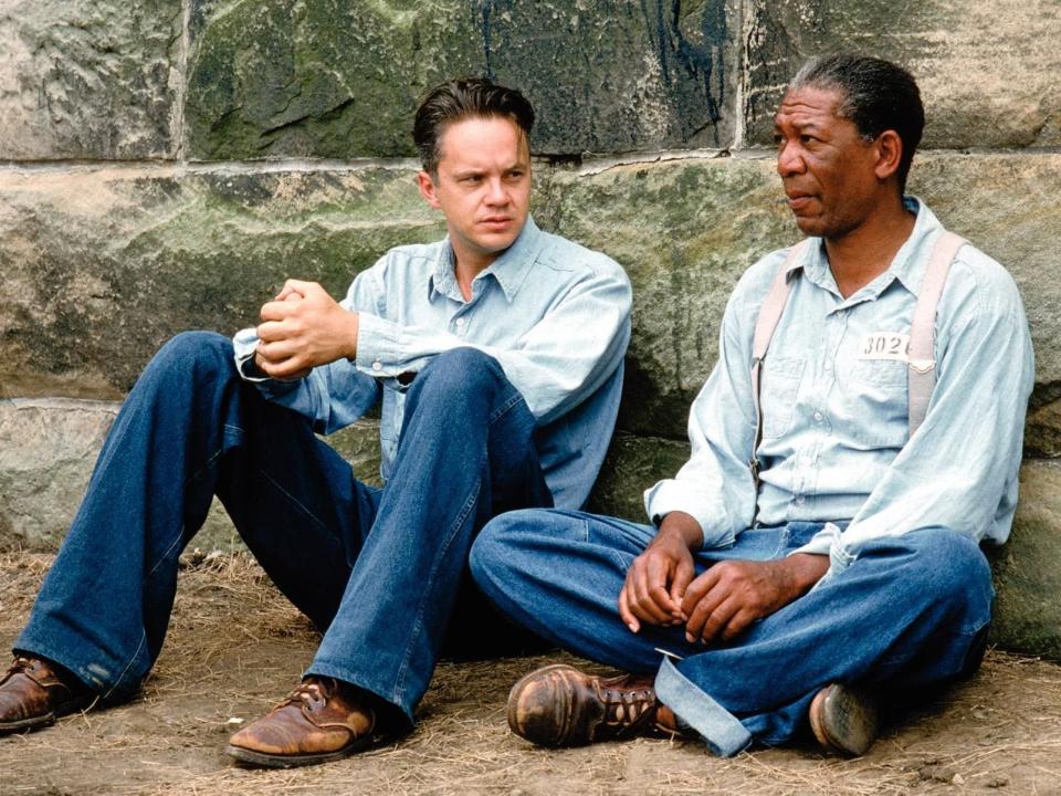 Morgan Freeman and Tim Robbins in The Shawshank Redemption (1994)