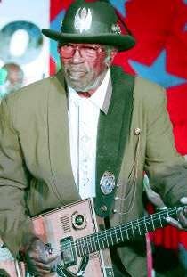 Bo Diddley -- not playing a diddley bow