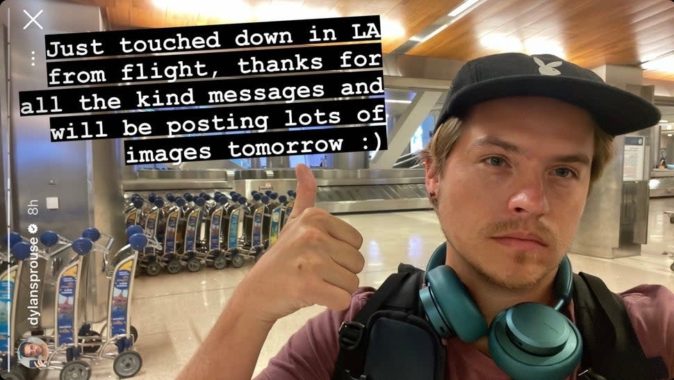 Dylan Sprouse Airport Post Wedding