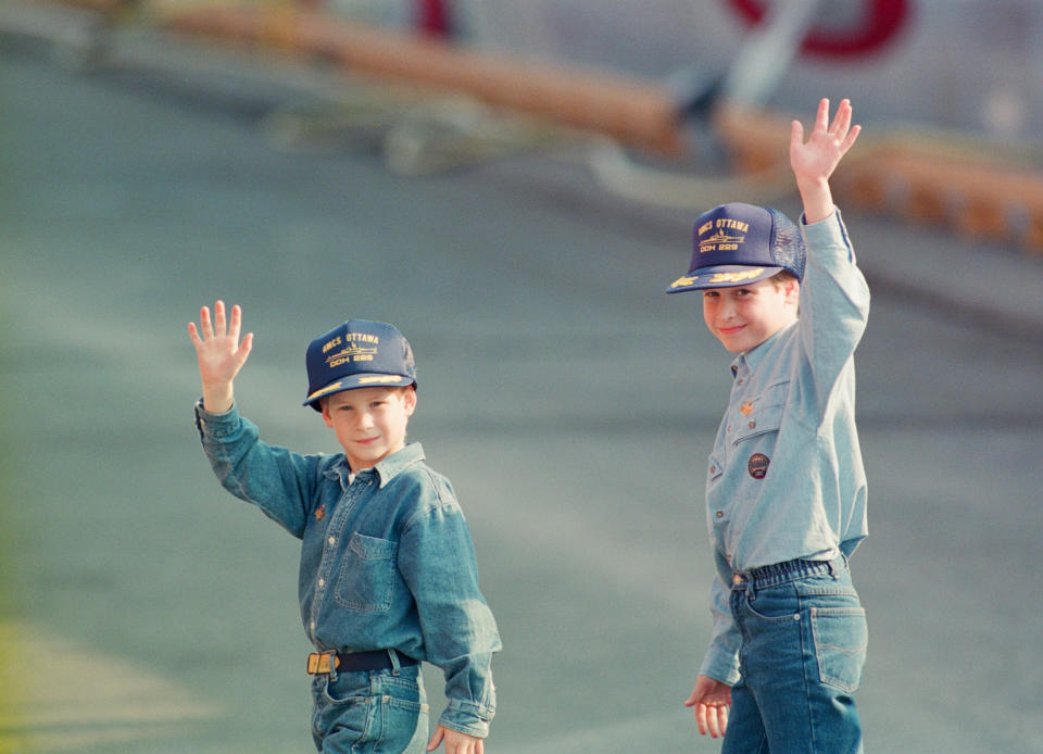 Prince Harry (left) and Prince William (right)