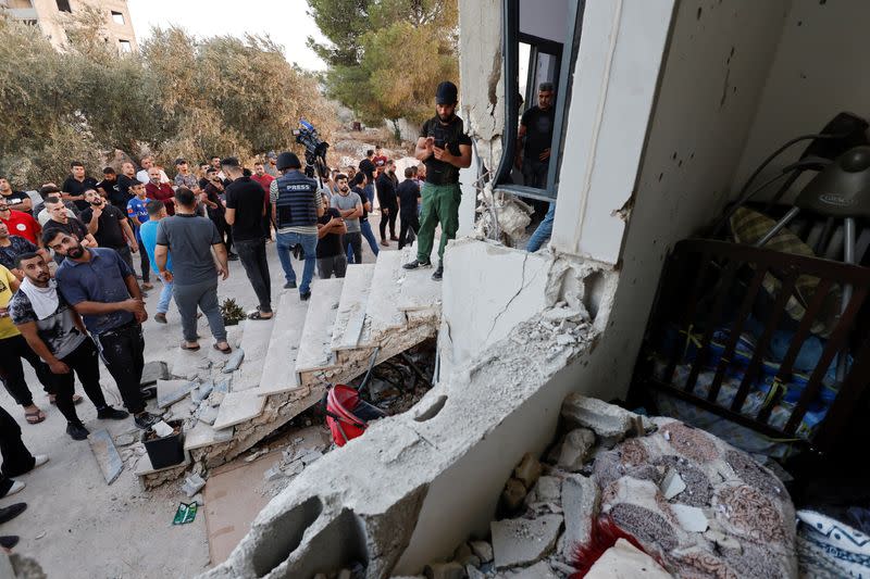 Israeli raid in Nablus in the Israeli-occupied West Bank