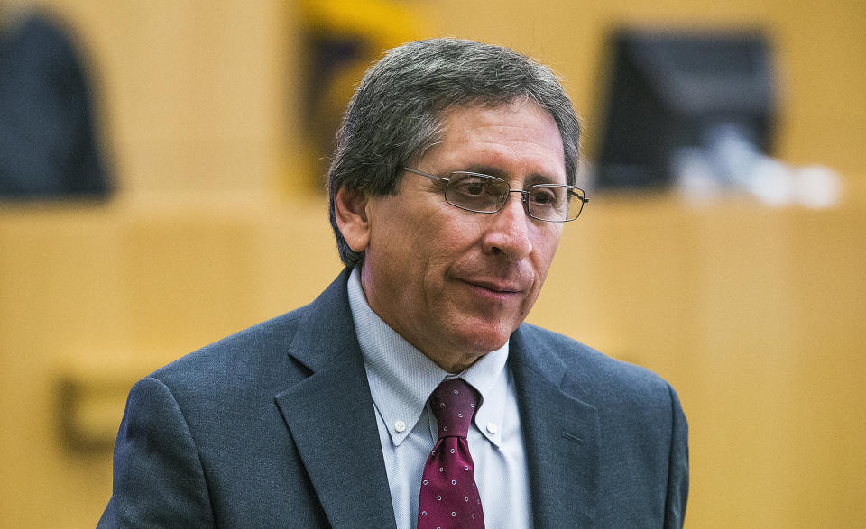 Juan Martinez in court during the second day of the Jodi Arias penalty retrial on October 22, 2014.