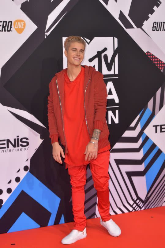 Justin Bieber aux MTV EMAs le 25 octobre 2015.
