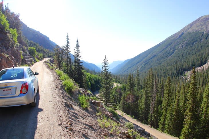 Driving Old Fall River Road in Rocky Mountain National Park