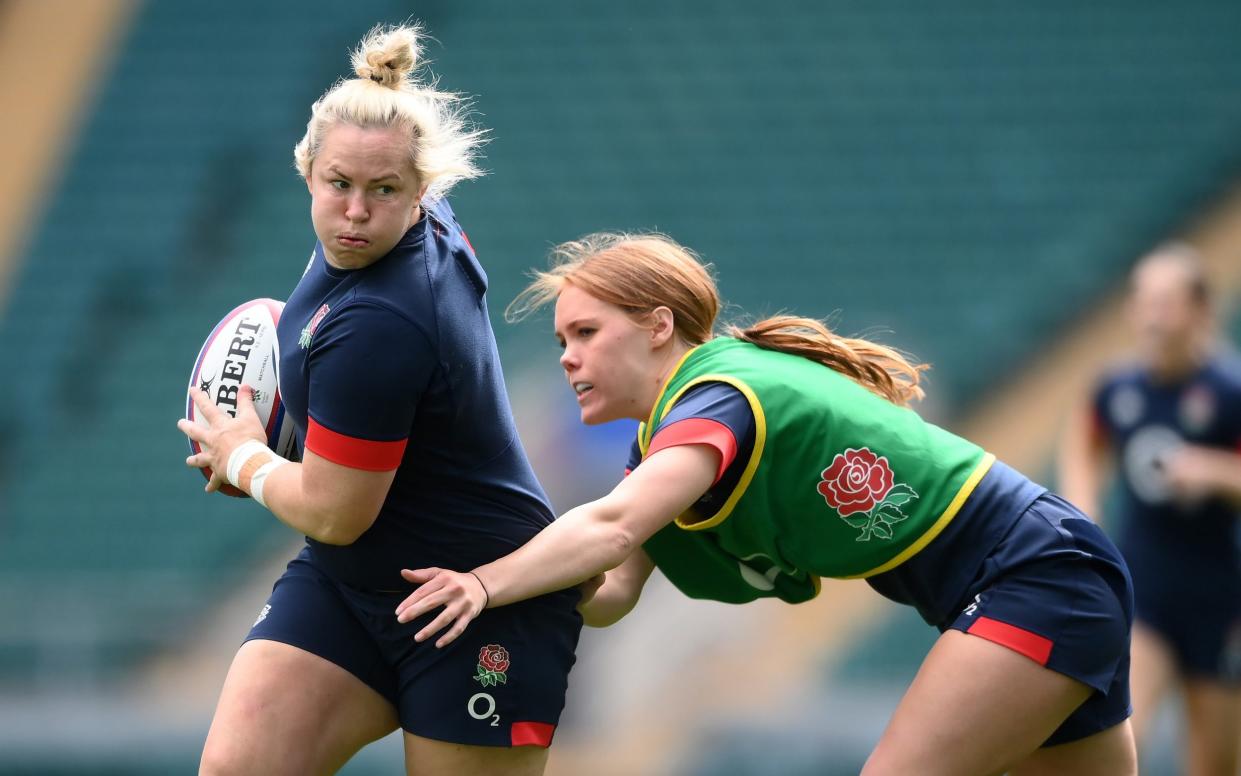 Marlie Packer running with the ball