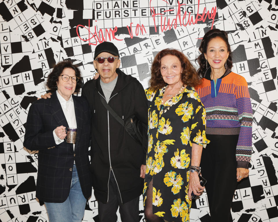 Fran Lebowitz, Stephen Burrows, Diane von Furstenberg, and Pat Cleveland