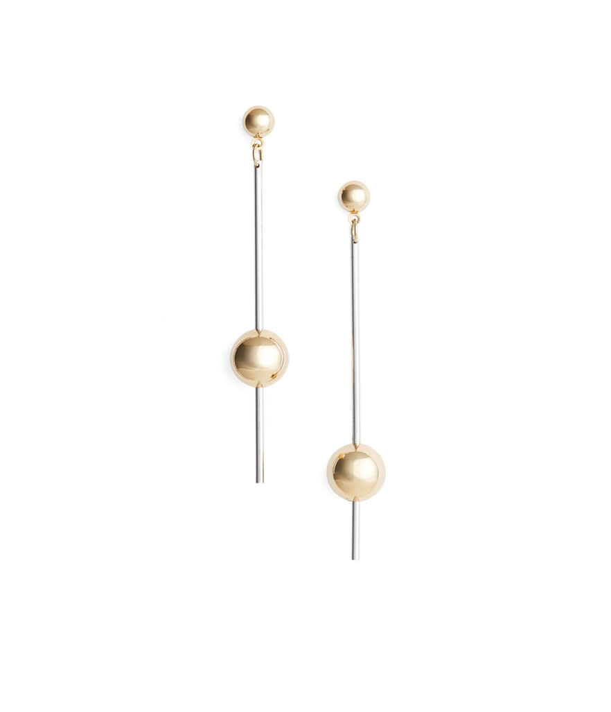 <p>Argento stick ball earrings, $30, <a rel="nofollow noopener" href="http://shop.nordstrom.com/s/argento-vivo-stick-ball-earrings/4633763?origin=category-personalizedsort&fashioncolor=SILVER%20%2F%20GOLD" target="_blank" data-ylk="slk:nordstrom.com;elm:context_link;itc:0;sec:content-canvas" class="link ">nordstrom.com</a> </p>