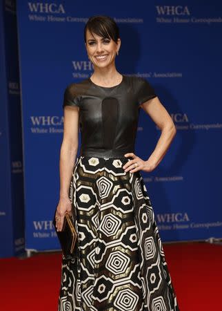 Actress Constance Zimmer arrives on the red carpet for the annual White House Correspondents Association Dinner in Washington, U.S., April 30, 2016. REUTERS/Jonathan Ernst