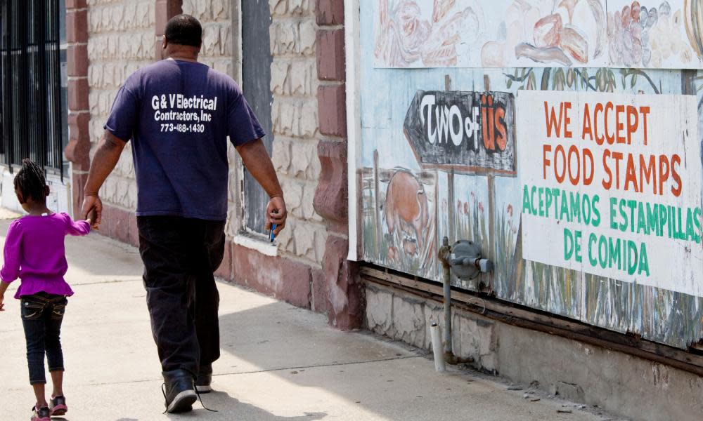 Harvey, Illinois, is a depressed suburb of Chicago that was hit hard by the sluggish economy. The president is also proposing work requirements for several federal programs including housing subsidies and Medicaid.