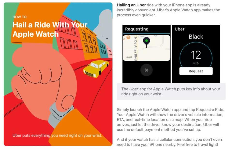 Uber Watch app