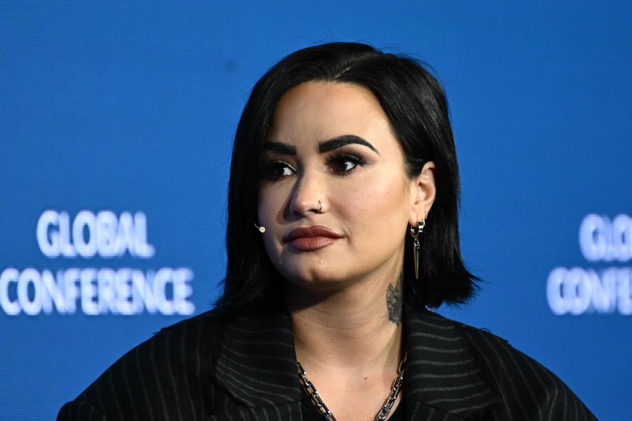Demi Lovato (Photo by Patrick T. Fallon / AFP) (Photo by PATRICK T. FALLON/AFP via Getty Images)