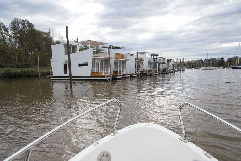 En el Yatch Club Buenos Aires hoy suman 21 casas flotantes