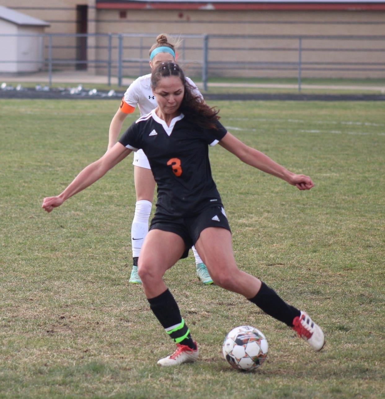 Senior Kenzie Burt scored two goals, but the Cheboygan girls soccer team had to settle for a 3-3 tie against Ogemaw Heights at home on Tuesday.