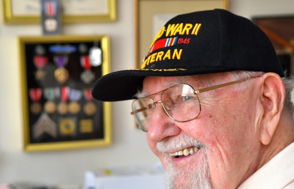 West Melbourne resident Mike Maguire, who served in the 346th Regiment of the U.S. Army's 87th Infantry Division in World War II, earned a Bronze Star during the Battle of the Bulge.