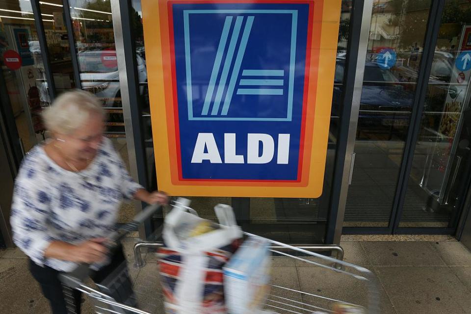 Aldi and Lidl have shot to popularity in the UK (AFP via Getty Images)