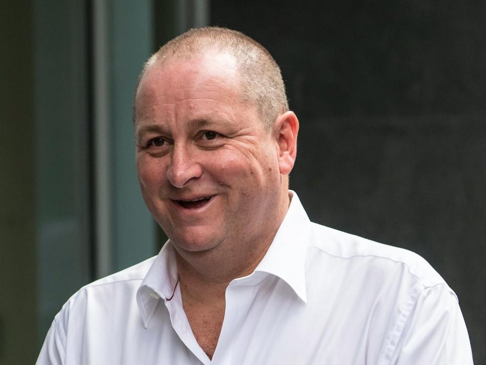 Owner of Sports Direct and Newcastle United, Mike Ashley, arrives at the High Court on July 10, 2017 in London, England. Mr Ashley is defending himself against a lawsuit filed by former business associate Jeff Blue. (Photo by )