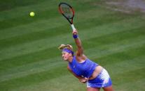 Tennis - WTA Premier - Aegon Classic - Edgbaston Priory Club, Birmingham, Britain - June 24, 2017 Czech Republic's Petra Kvitova in action against Czech Republic's Lucie Safarova during the semi final Action Images via Reuters/Peter Cziborra