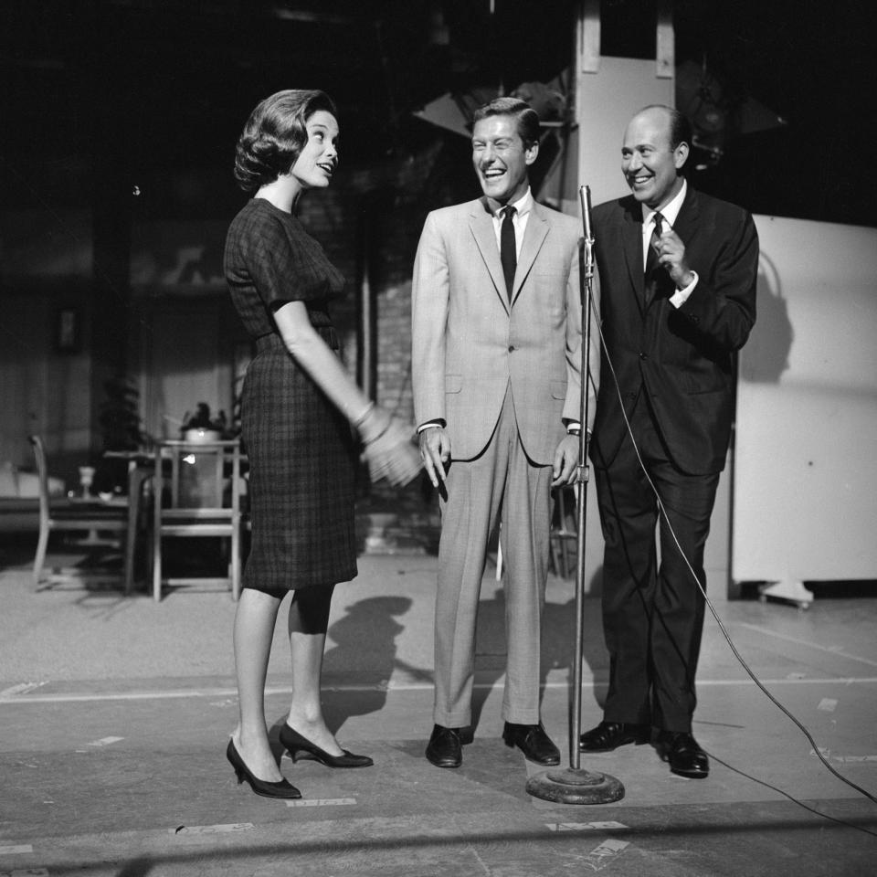 Mary Tyler Moore; Dick Van Dyke and Carl Reiner in The Dick Van Dyke Show - Getty