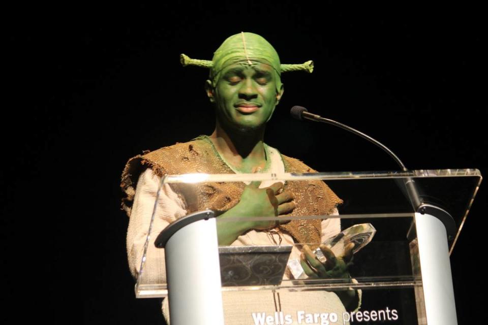 Mekhai Lee, a Northwest School of the Arts student when he won the 2014 Blumey Award for Best Actor in the title role of “Shrek: The Musical,” went on to be part of the national tour of “The Color Purple.”