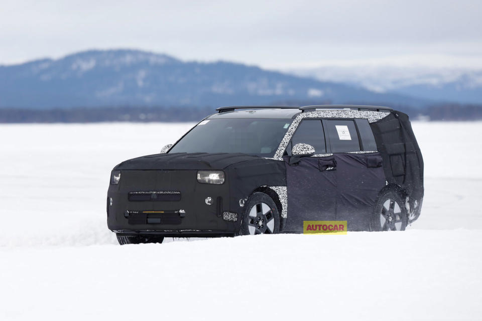 <p>Hyundai has taken the next generation Santa Fe out on the ice and is winter testing its prototypes near the Arctic Circle in Europe. It looks like it will get a major design overhaul, but continue with a seven-seat option and a range of hybrid powertrains. The key design changes have been made to the Santa Fe’s roof and A-pillar, with new lights at the front and rear. We expect it to be unveiled later in 2023 and be on the road in 2024.</p>