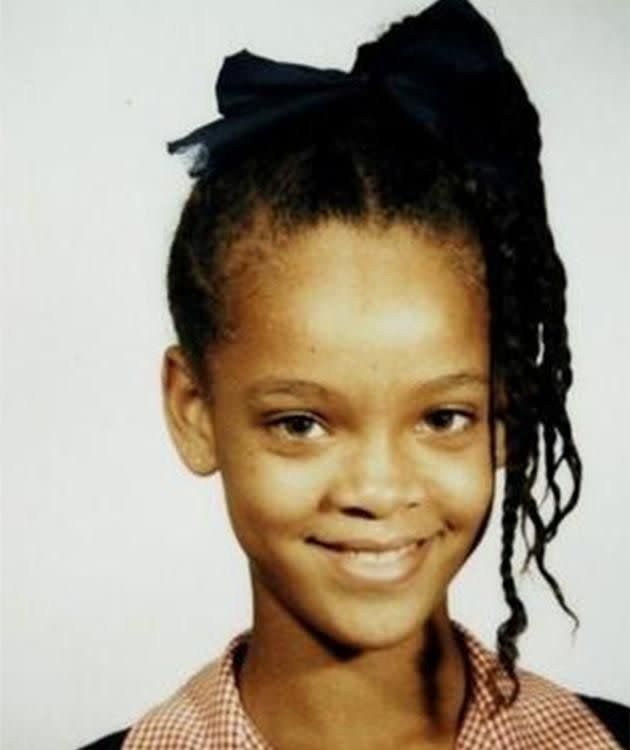 Rihanna at primary school in Barbados. Photo: Instagram