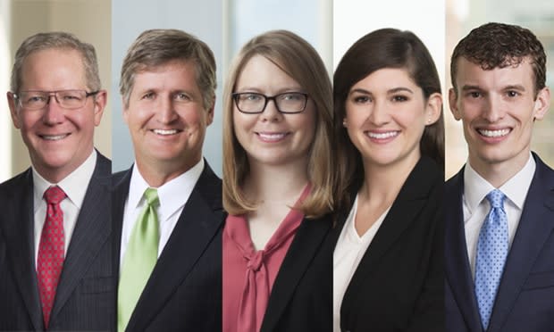 five Vinson & Elkins lawyers 