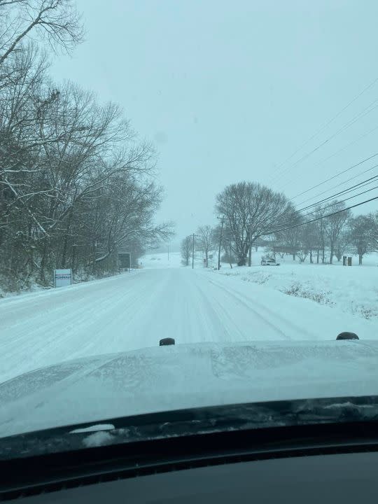 Snow in Smith County (Courtesy: Smith County Sheriff’s Office)