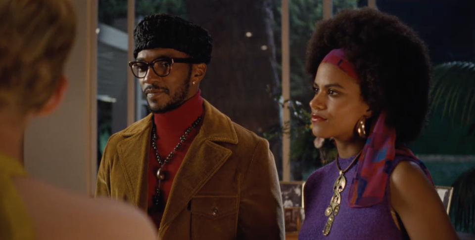 Anthony Mackie and Zazie Beetz in <i>Seberg</i>. (Universal/Amazon)