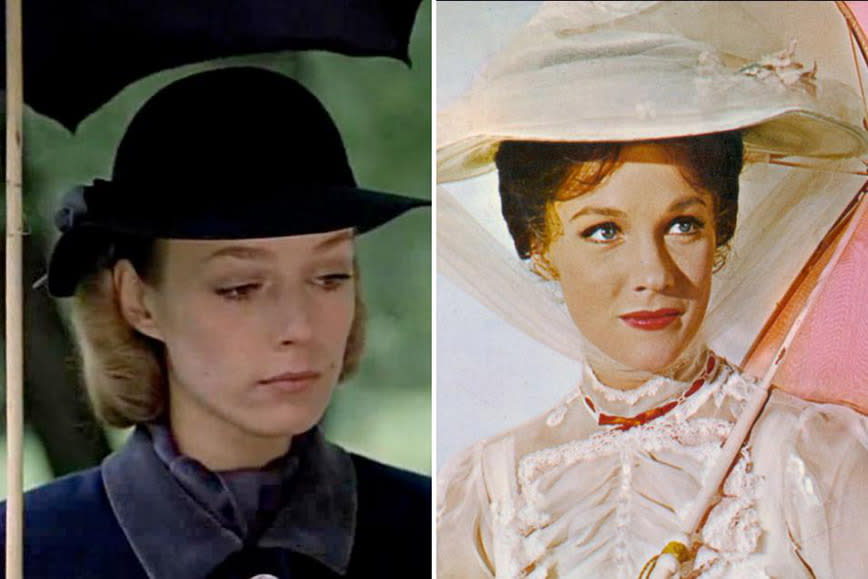 Other version: <i>Meri Poppins, do svidaniya</i>. The 1964 live-action/animated hybrid <i>Mary Poppins</i> is one of the best-loved films of all time, but it’s not the only time Poppins has appeared on the screen. <i>Meri Poppins, do svidaniya</i> or <i>Mary Poppins, Goodbye</i> in English, a 1984 Russian language retelling of PL Travers’ classic books was broadcast over two nights, transplanting the quintessential British tale into 1980s Soviet Russia, adding a pumping Eurobeat soundtrack.