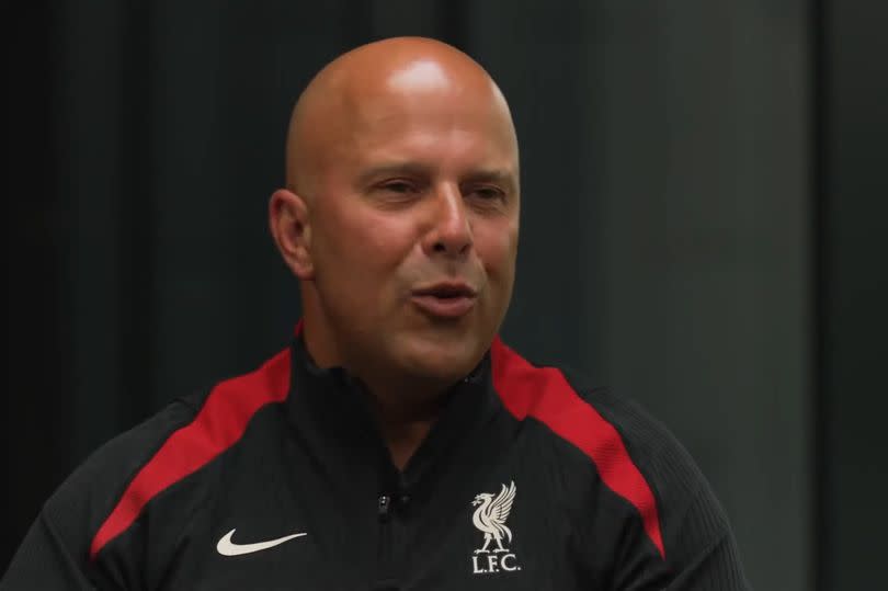 Arne Slot conducts his first interview about being appointed as Liverpool's new head coach