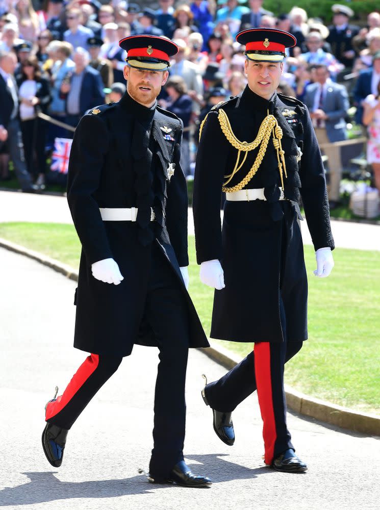 Prince Harry and Prince William at the royal wedding in May 2018 | REX/Shutterstock