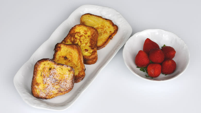 French toast made with babka