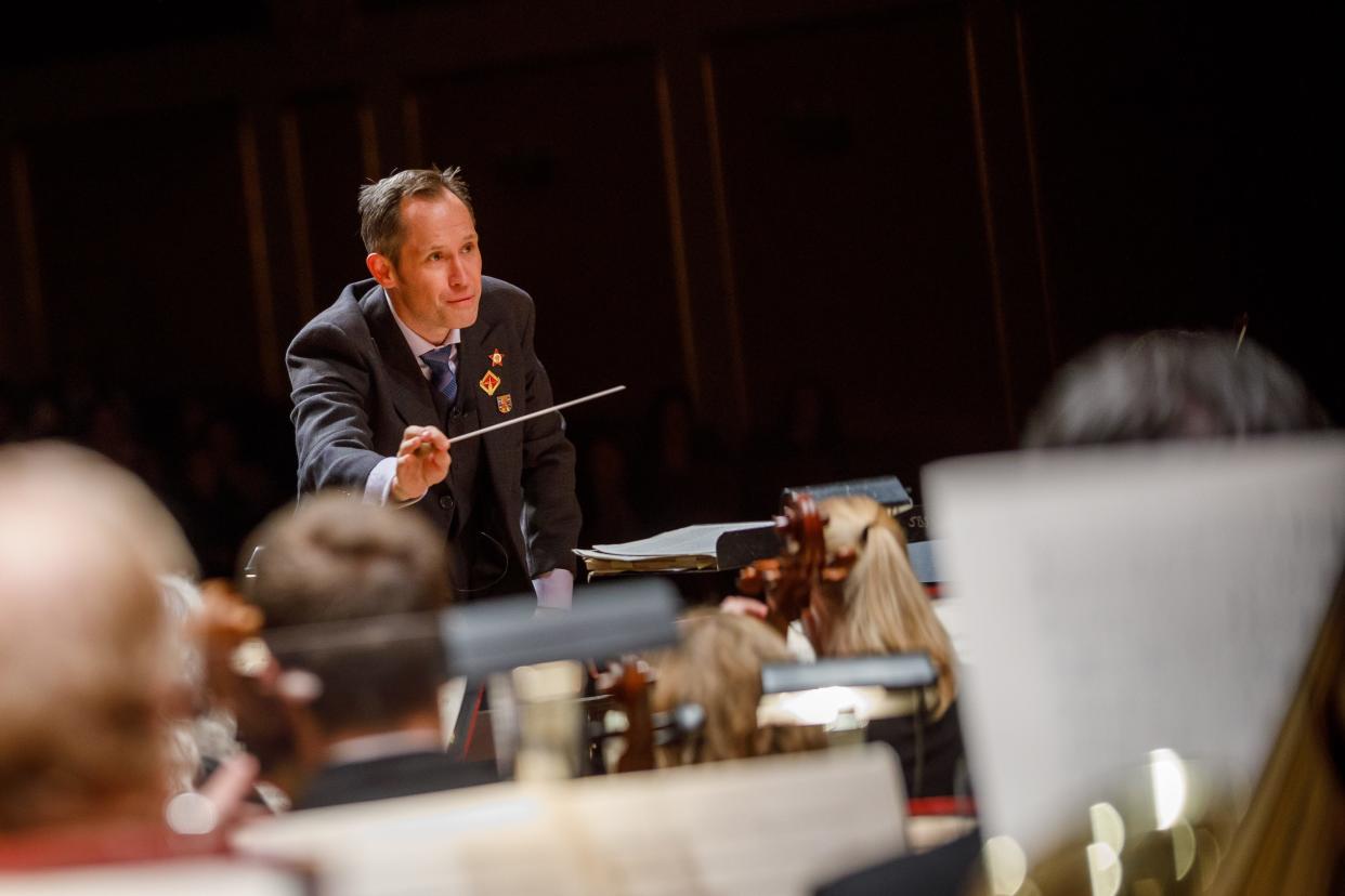 Shown conducting the South Bend Symphony Orchestra on Nov. 3, 2018, at the Morris Performing Arts Center, Maestro Alastair Willis and the orchestra begin their 2023-24 season with a concert Sept. 30 at the Morris.