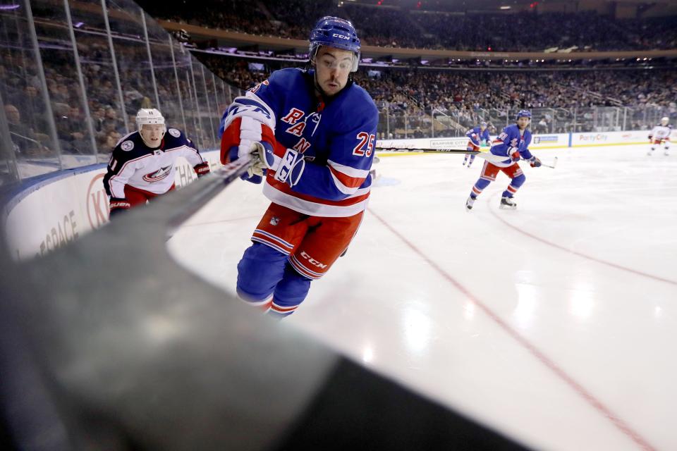Mika Zibanejad is positioned to succeed in a top offensive role with the Rangers. (Getty Images)