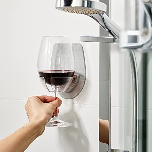 25) Silicone Wine Glass Holder for Bath & Shower