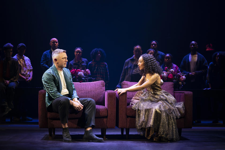 Daniel Craig, Ruth Negga and the cast of ‘Macbeth’ - Credit: Joan Marcus