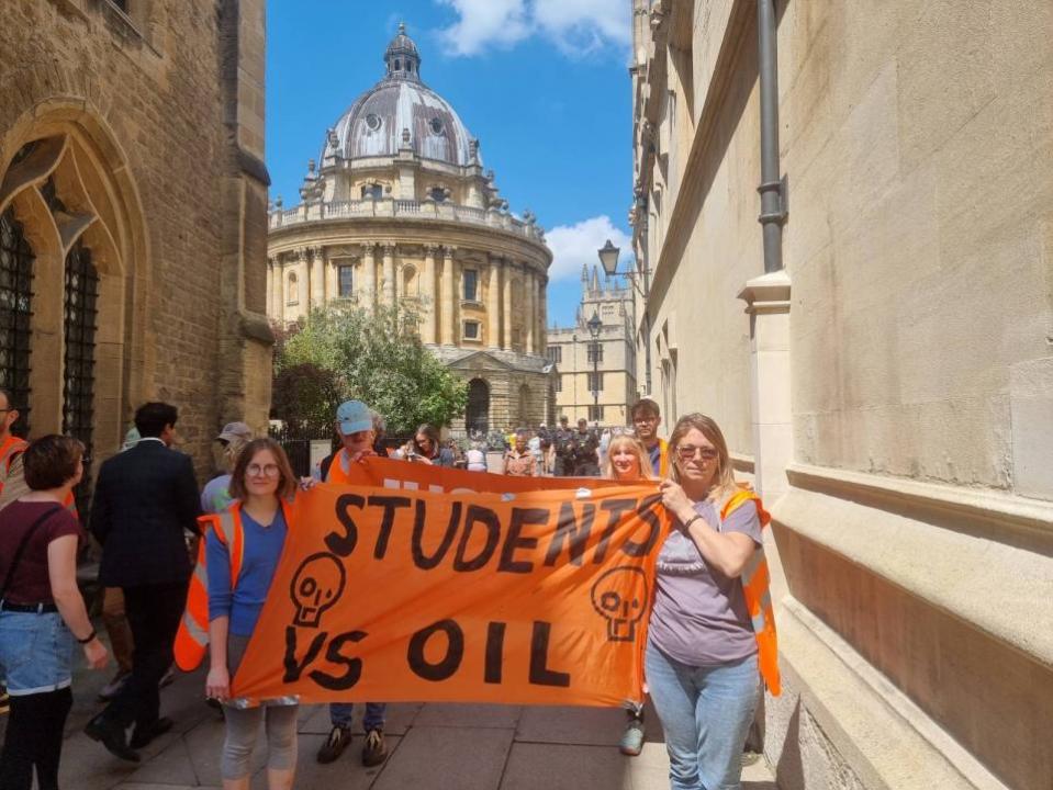 Oxford Mail: Just Stop Oil protestors on a slow march through Oxford