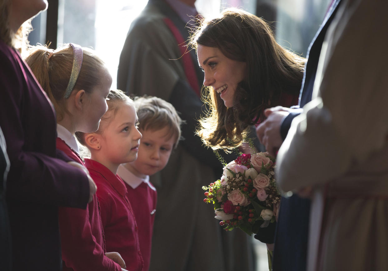 The Duchess of Cambridge is launching a new mental health initiative for children. (Photo: Getty)