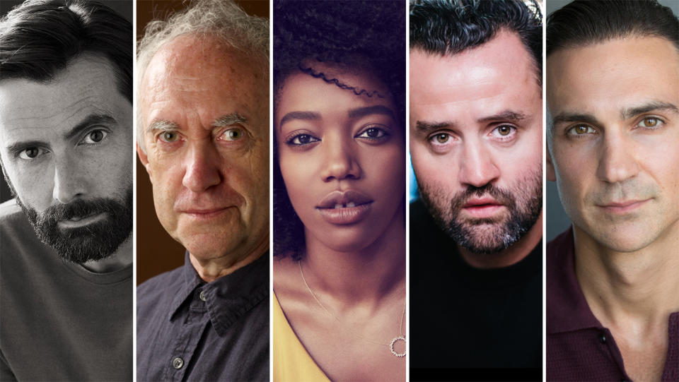 David Tennant, Jonathan Pryce, Naomi Ackie, Daniel Mays and Henry Lloyd-Hughes