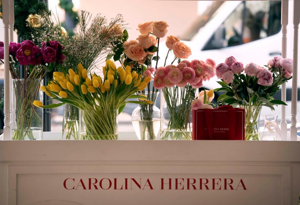 Carolina Herrera hosted cocktails and a ribbon cutting at The Esplanade at 150 Worth December 5, 2023 in Palm Beach.
