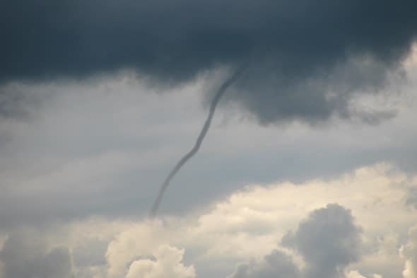 UK weather: Tornado clouds hit before thunderstorms