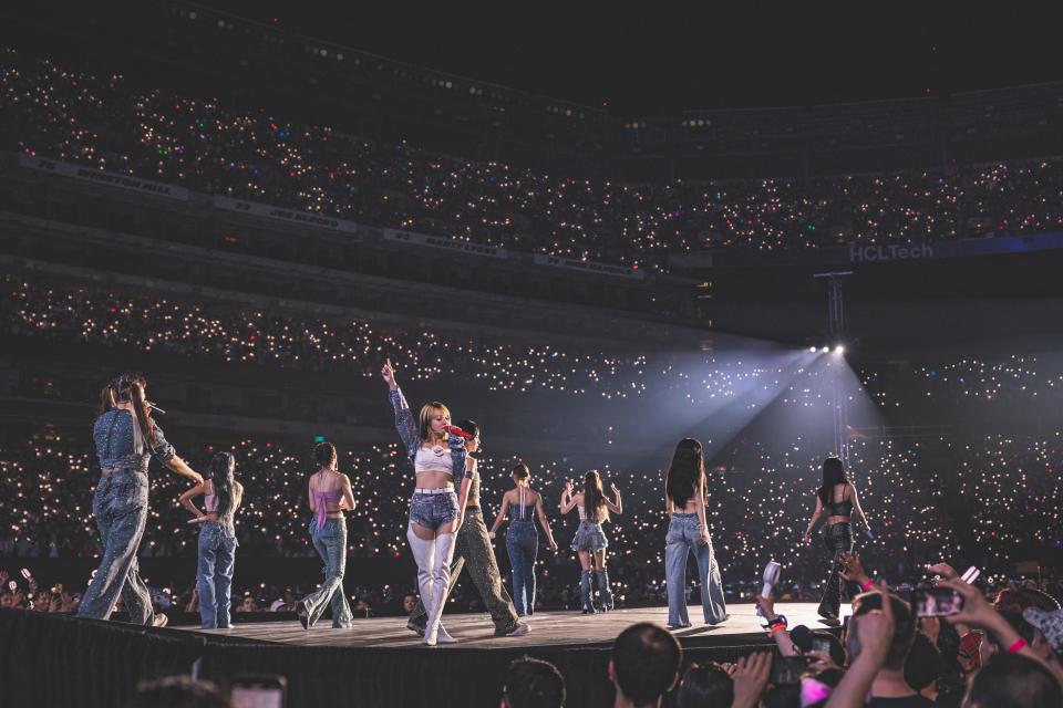 TWICE performs at MetLife Stadium in East Rutherford, NJ on July 6, 2023.