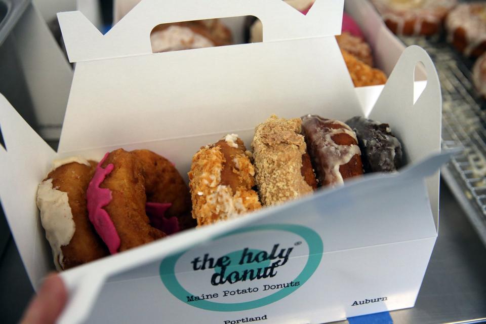 The Holy Donut, which offers numerous flavors, has opened a new shop in Arundel on Portland Road, as seen Monday, Jan. 23, 2023.