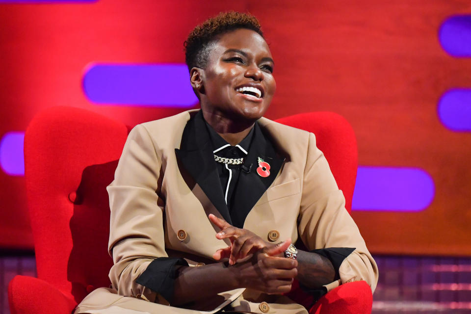 Nicola Adams during the filming for the Graham Norton Show at BBC Studioworks 6 Television Centre, Wood Lane, London, to be aired on BBC One on Friday evening. Picture date: Thursday November 5, 2020. Photo credit should read: PA Media on behalf of So TV